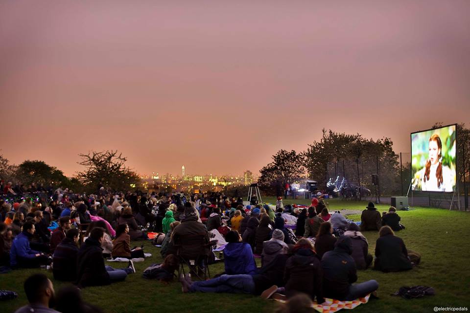 Outdoor film screening