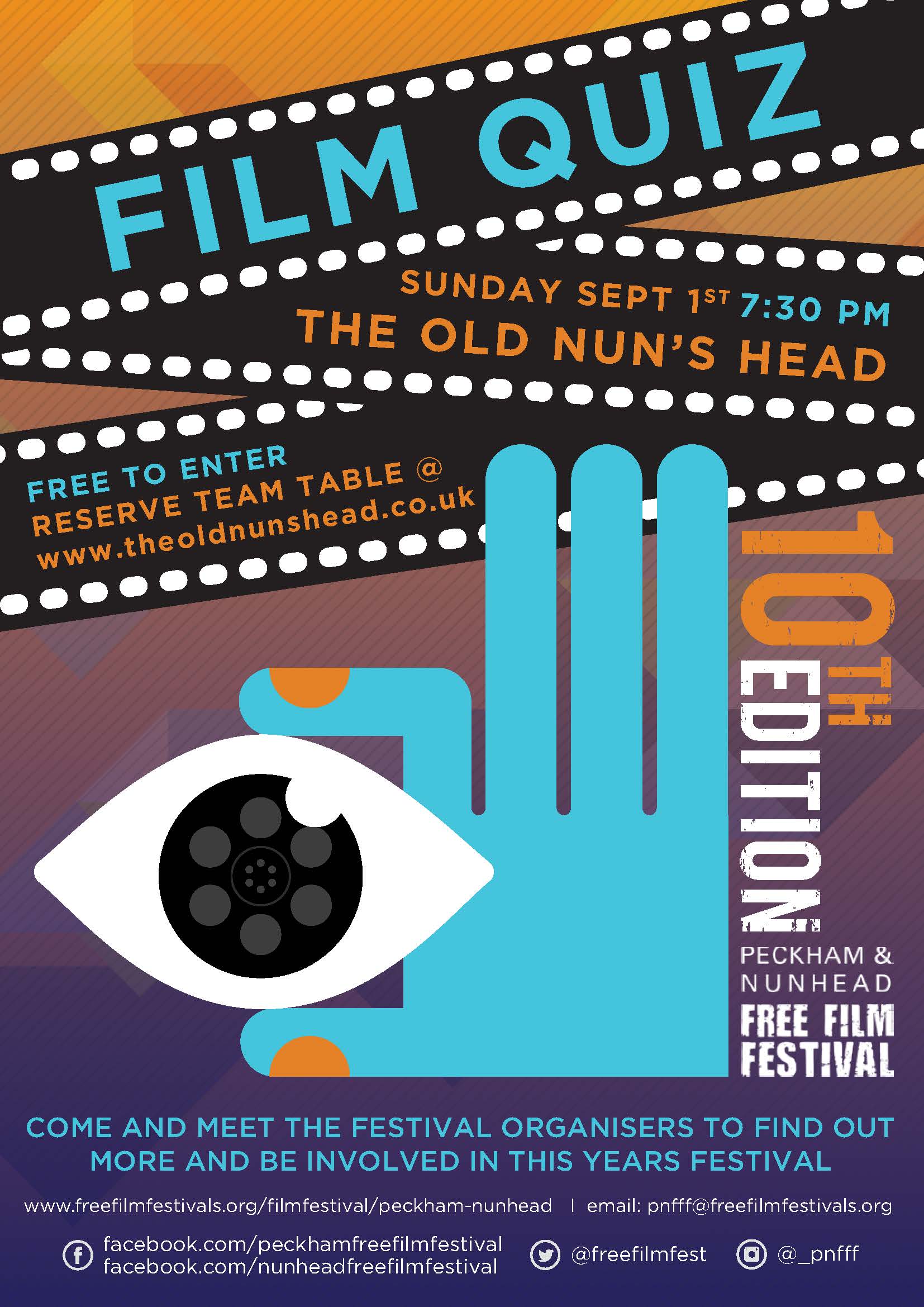 Film Pub Quiz! Free Film Festivals